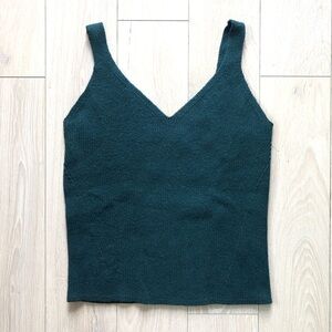 Old Navy Knitted Tank Top in Emerald Green Size Medium Petite